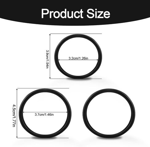 3pcs 926-881 Coolant Tee and Radiator Hose O-Ring Kit, Coolant Hose O Ring Replacement Set Radiator Repair Kit Compatible with Various Lincoln Models(Black) in Saudi Arabia