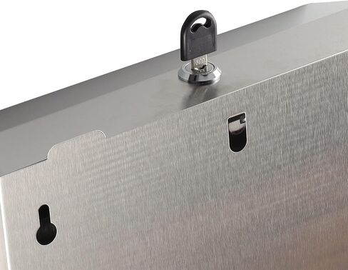 Comercial Paper Towel Dispenser Wall Mount, Stainless Steel Hand Towel Dispenser with Lock, Trifold/C Fold Paper Towel Holder for Bathroom Kitchen Office Public Places, Large Capacity Tissue Holder in Saudi Arabia