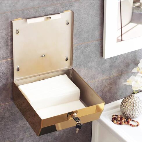 Comercial Paper Towel Dispenser Wall Mount, Stainless Steel Hand Towel Dispenser with Lock, Trifold/C Fold Paper Towel Holder for Bathroom Kitchen Office Public Places, Large Capacity Tissue Holder in Saudi Arabia