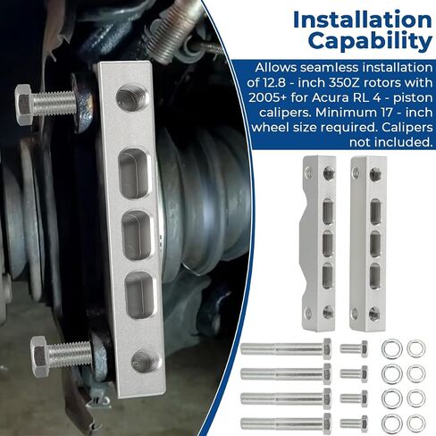 Caliper Bracket Kit Front Caliper Bracket Adapter for Honda Accord Prelude CRV Element for Acura RL TL TSX ILX Prelude Adapter in Saudi Arabia