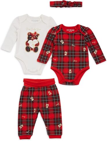 GUESS Baby Girl All Over Printed Reversable Interlock 3 Piece Set in Saudi Arabia