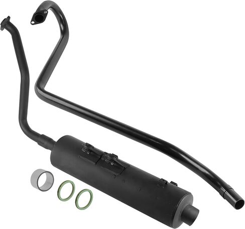 Caltric Exhaust Muffler and Pipe Compatible with Kawasaki Brute Force 650 KVF650D 4x4 2005 2006 2007 2008 2009 2010-2013 in Saudi Arabia