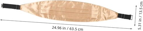 Adjustable Men Cummerbund Prestyled for Formal Wear Satin Waistband for Tuxedos Wedding Accessories in Saudi Arabia