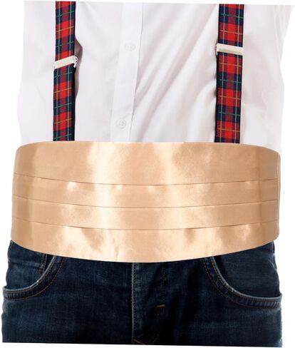 Adjustable Men Cummerbund Prestyled for Formal Wear Satin Waistband for Tuxedos Wedding Accessories in Saudi Arabia
