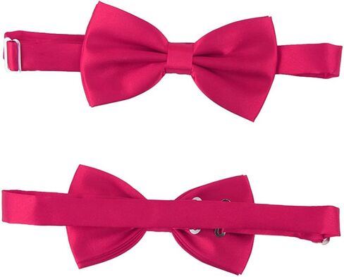 3pcs Men's Satin Bow Tie Cummerbund Handkerchief Set School Tie Bow for Boys Men in Saudi Arabia