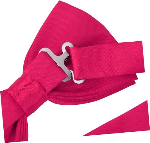 3pcs Men's Satin Bow Tie Cummerbund Handkerchief Set School Tie Bow for Boys Men in Saudi Arabia