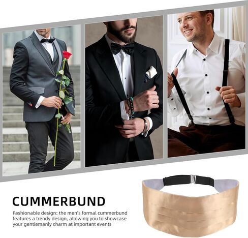 Adjustable Cummerbund for Men Formal Waistband for Weddings Parties Comfortable Unique Style Design Durable Stylish Cummerbund in Saudi Arabia