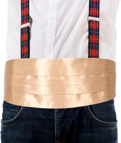 Adjustable Cummerbund for Men Formal Waistband for Weddings Parties Comfortable Unique Style Design Durable Stylish Cummerbund in Saudi Arabia