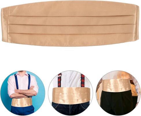 Adjustable Cummerbund for Men Formal Waistband for Weddings Parties Comfortable Unique Style Design Durable Stylish Cummerbund in Saudi Arabia
