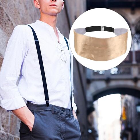 Adjustable Cummerbund for Men Formal Waistband for Weddings Parties Comfortable Unique Style Design Durable Stylish Cummerbund in Saudi Arabia