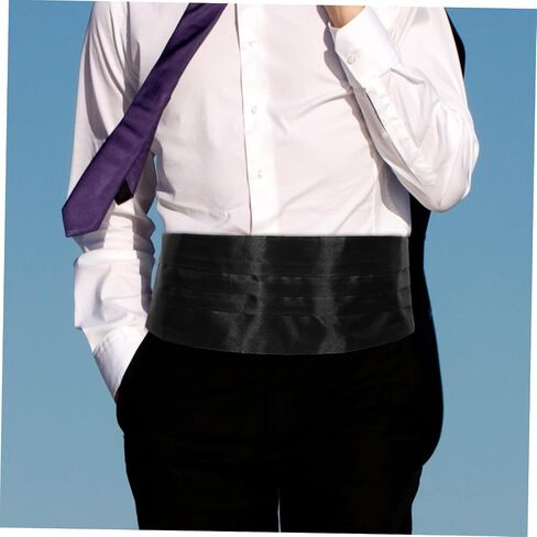 Men's Dress Girdle Satin Cummerbund Tuxedo Waist Band Formal Tuxedo Accessories for Weddings in Saudi Arabia