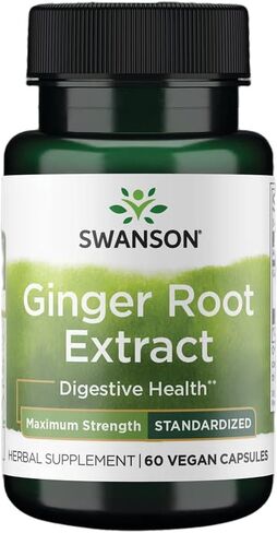 Swanson Maximum Strength Ginger Root Extract 200 Milligrams 60 Veg Capsules in Saudi Arabia