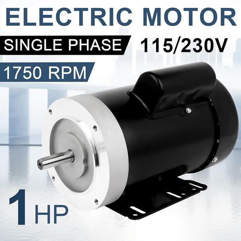 1/2HP Electric Motor 1725RPM General Purpose Single Phase Motor 115/230V 5/8" Shaft Diameter CW/CCW TEFC in Saudi Arabia