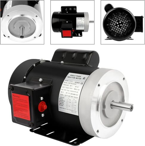 1/2HP Electric Motor 1725RPM General Purpose Single Phase Motor 115/230V 5/8" Shaft Diameter CW/CCW TEFC in Saudi Arabia