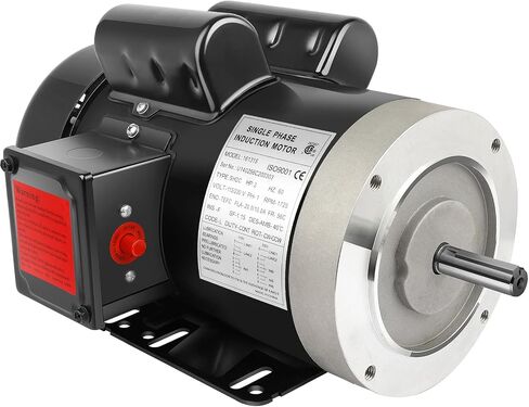 1/2HP Electric Motor 1725RPM General Purpose Single Phase Motor 115/230V 5/8" Shaft Diameter CW/CCW TEFC in Saudi Arabia