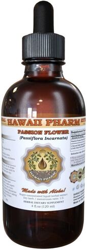 شغف زهرة (passiflora incarnata) المستخلص السائل ، صبغة ، ملحق عشبي ، هاواي فارم ، صنع في الولايات المتحدة الأمريكية ، 4 fl.oz in Saudi Arabia