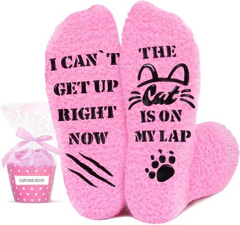 Warm & Fuzzy Cat Slipper Socks for Cat Lover，Birthday Non Slip Warm Home Socks, Birthday, Christmas Gifts Pet Socks for Men Women in Saudi Arabia