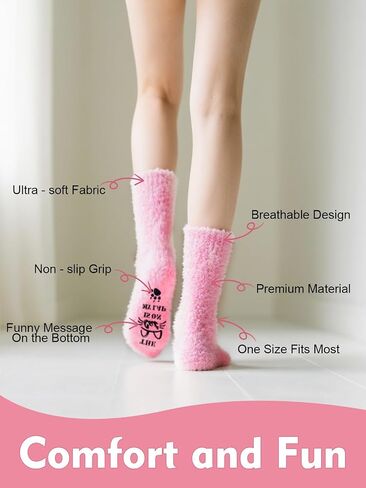 Warm & Fuzzy Cat Slipper Socks for Cat Lover，Birthday Non Slip Warm Home Socks, Birthday, Christmas Gifts Pet Socks for Men Women in Saudi Arabia