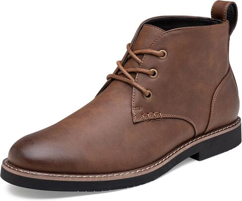 Vostey Men's Chukka Boots الكلاسيكية أحذية الكاحل غير الرسمية للرجال لباس أحذية الدانتيل in Kuwait