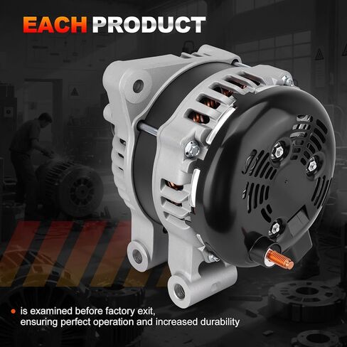 New Alternator Replacement 170 AMP 3.6L Compatible with 2007-2016 GMC Acadia, 2008-2017 Buick Enclave, 2007-2010 Saturn Outlook, 2009-2017 Chevrolet Traverse, Replace# 23105717, 25815839 in Kuwait