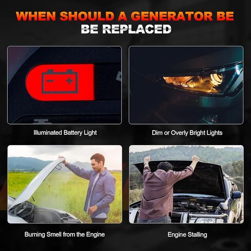 New Alternator Replacement 170 AMP 3.6L Compatible with 2007-2016 GMC Acadia, 2008-2017 Buick Enclave, 2007-2010 Saturn Outlook, 2009-2017 Chevrolet Traverse, Replace# 23105717, 25815839 in Kuwait