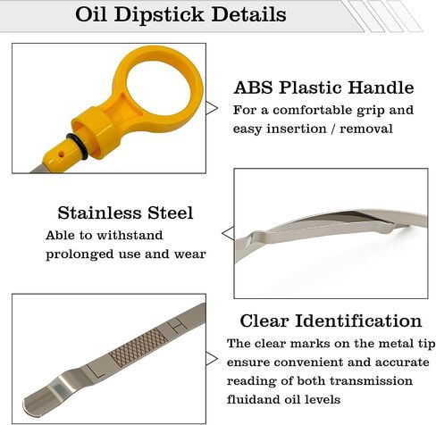 07K115611E Engine Oil Dipstick Indicator, Compatible with Volkswagen L5 2.5L Jetta Passat Golf Rabbit Beetle Engine Oil Fluid Level Dip Stick Replace 917404, 07K115611F in Saudi Arabia