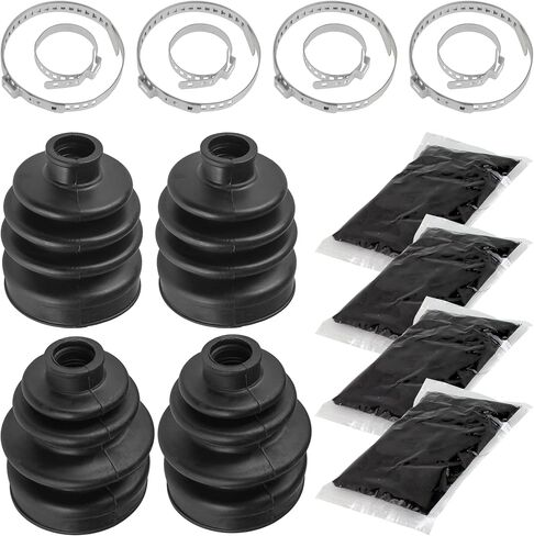 Caltric 2 Front Inner Outer Axle CV Boot Kit متوافقة مع Honda Trx300FW Fourtrax 4x4 1988-2000 in Saudi Arabia