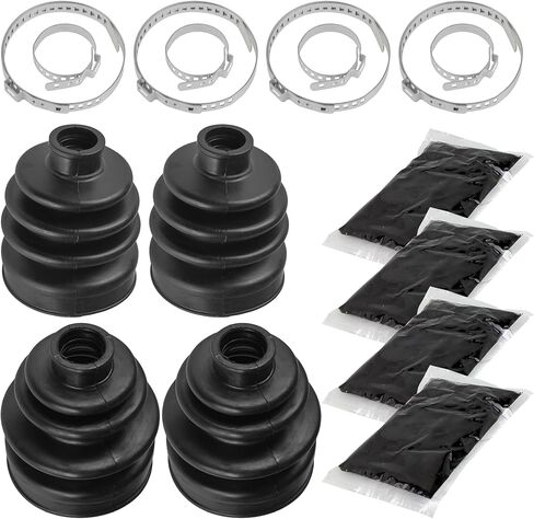 Caltric 2 المحور الأمامي Inner CV Boot Kit متوافق مع Yamaha Wolverine 450 YFM450FX 4X4 2006-2010 in Saudi Arabia