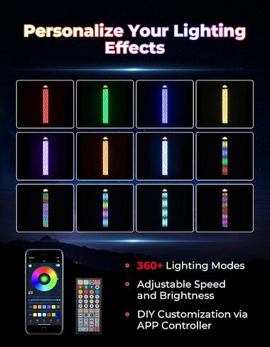 kemimoto 2pcs أضواء سوط الدهون مع ضوء تحذير ، مصابيح السوط LED للجانب جنبًا in Saudi Arabia