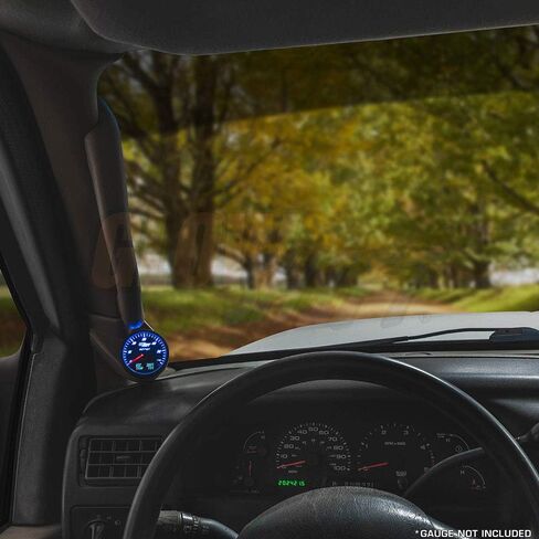Glowshift Tan Gauge Single Gauge Pod متوافق مع Ford Super Duty F-250 F-350 Power Stroke 2003-2007-Get Handle Clutout-Mountory Color Mounts (1) 2-3/8 "(60 مم) مقياس in Saudi Arabia