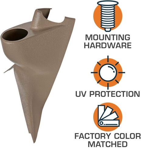 Glowshift Tan Gauge Single Gauge Pod متوافق مع Ford Super Duty F-250 F-350 Power Stroke 2003-2007-Get Handle Clutout-Mountory Color Mounts (1) 2-3/8 "(60 مم) مقياس in Saudi Arabia