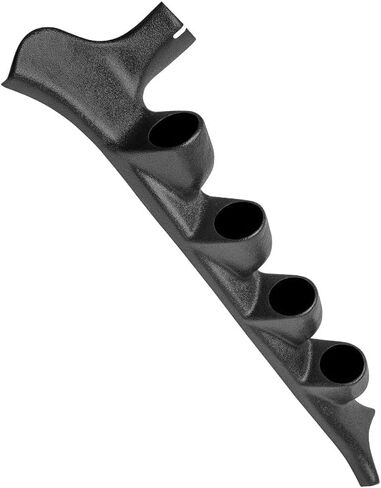 GlowShift Black Quad Pillar Gauge Pod Compatible with Ford F-Series F-250 F-350 OBS 6.9L 7.3L IDI 1987-1991 - ABS Plastic - Mounts (4) 2-1/16" (52mm) Gauges to Truck's A-Pillar in Saudi Arabia