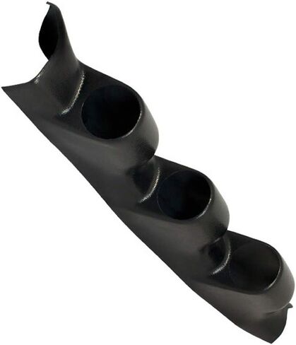 GlowShift Black Triple Pillar Gauge Pod Compatible with Nissan 350Z 2002-2008 - ABS Plastic - Mounts (3) 2-1/16" (52mm) Gauges to Vehicle's A-Pillar in Saudi Arabia