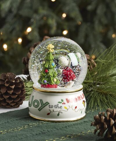 Lenox 897597 Snoopy Snow Globe ، زينة عيد الميلاد ، الفول السوداني in Kuwait