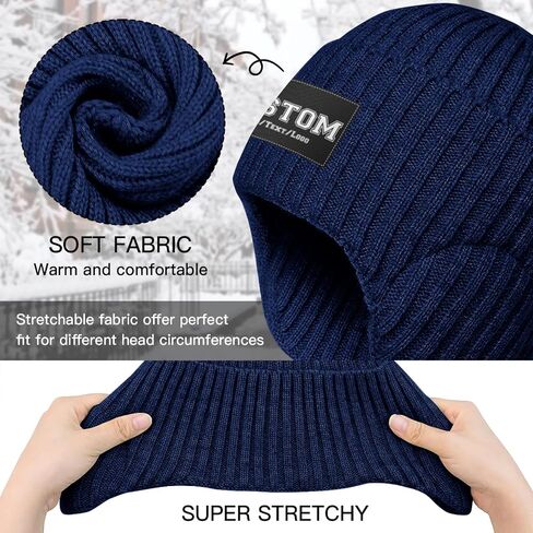 Bulk Custom Beanie Custom Beanie Hat for Men Women Personalized Knitted Hats with Photo Text in Saudi Arabia