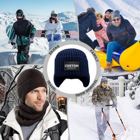 Bulk Custom Beanie Custom Beanie Hat for Men Women Personalized Knitted Hats with Photo Text in Saudi Arabia