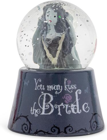 Tim Burton's Corpse Bride Emily You May Kiss The Bride Light-Up Mini Snow Globe with Swirling Glitter Display | 3 Inches Tall in Saudi Arabia