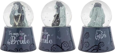 Tim Burton's Corpse Bride Emily You May Kiss The Bride Light-Up Mini Snow Globe with Swirling Glitter Display | 3 Inches Tall in Saudi Arabia