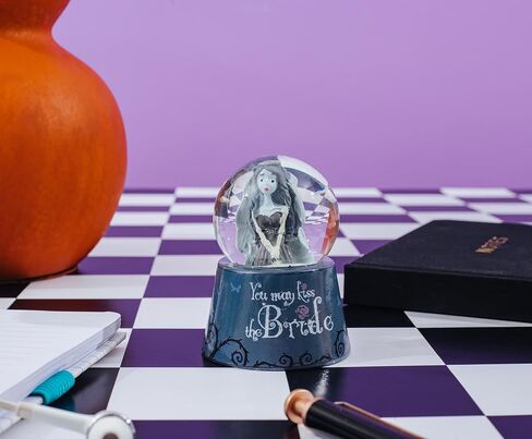 Tim Burton's Corpse Bride Emily You May Kiss The Bride Light-Up Mini Snow Globe with Swirling Glitter Display | 3 Inches Tall in Saudi Arabia