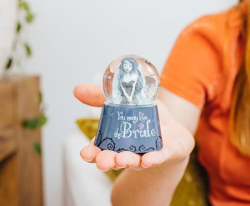 Tim Burton's Corpse Bride Emily You May Kiss The Bride Light-Up Mini Snow Globe with Swirling Glitter Display | 3 Inches Tall in Saudi Arabia