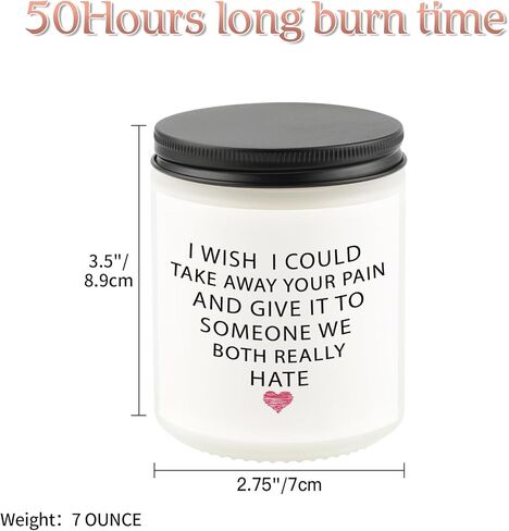 هدايا عيد ميلاد الأخت، هدايا الأخوات من الأخت، هدايا عيد ميلاد للأخوات من الأخوات، هدايا زفاف للأخت، هدايا التخرج للأخت 7oz شمعة معطرة بشمع الصويا واللافندر in Kuwait