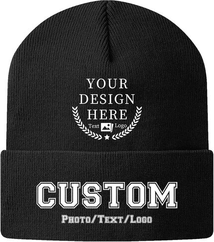 Bulk Custom Beanie Custom Beanie Hat for Men Women Personalized Knitted Hats with Photo Text in Saudi Arabia