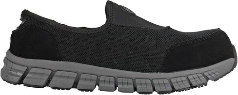 HOSS Meteorite Men's Composite Toe Electrical Hazard Slip-On Athletic Work Shoe, Black, Size 8.5(W) in Saudi Arabia