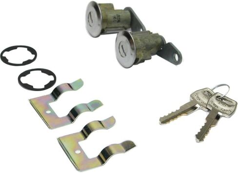 Kit Door Lock Cylinder for F150 1975-1979,for F250 1965-1978,for E350 Econoline 1975-1979 & Econoline Club Wagon 1977-1979 E- E100 F100 Chrome 15711858 in Saudi Arabia