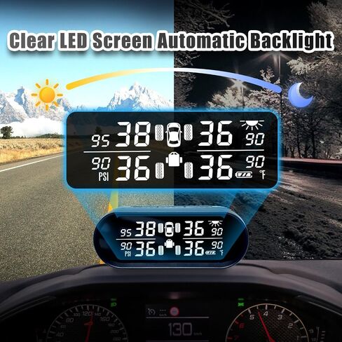 نظام مراقبة ضغط الإطارات PROMATA RV ، نمط ألياف الكربون RV TPMS مع 6 أجهزة استشعار ضغط الإطارات ، حماية العين شاشة LCD واضحة ، اكتشاف مقطورة ذكية لسيارة مقطورة السفر كرامة المنزل in Kuwait