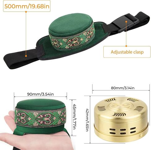 Smokeless Copper Moxa Box, Copper Tank Moxibustion Treatment Tool, Ai Jiu Bag with Moxa Box for Neck Knee Waist Shoulder for Remove Dampness, 艾灸包 艾灸盒 in Kuwait