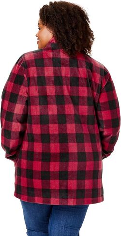 Woman Within Plus Size Hooded Fleece Coat in Saudi Arabia