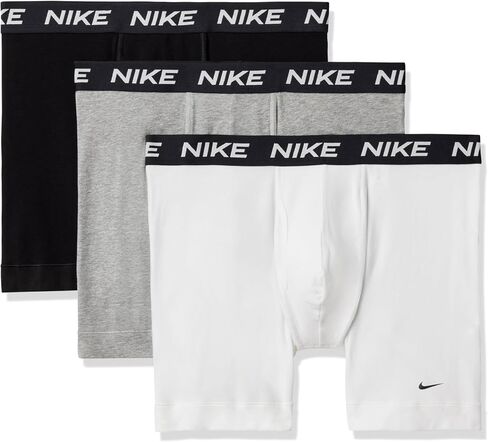 Nike Men's All Day Cotton Stretch Boxer Brief W/Fly Intelder (3 pack) in Saudi Arabia