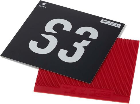 210030 Table Tennis Rubber Spectrum S3 SPECTOL Speed Tension Table Soft, Red/Black in Saudi Arabia