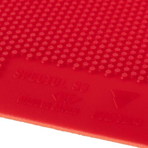 210030 Table Tennis Rubber Spectrum S3 SPECTOL Speed Tension Table Soft, Red/Black in Saudi Arabia